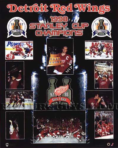 Detroit Red Wings 2008 Stanley Cup Champions Posters
